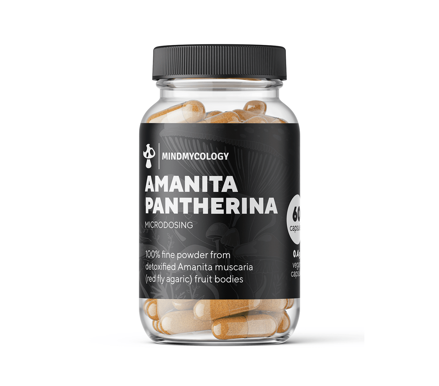 Amanita Pantherina Microdosing Capsules (60-Pack)