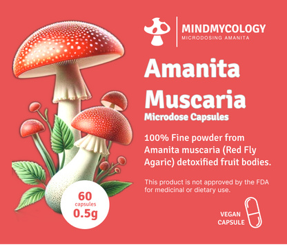 Amanita Muscaria Microdose Capsules (60-Pack)